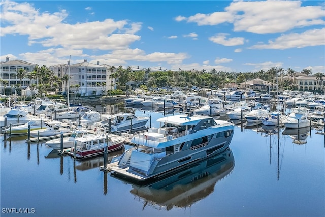 14521 Grande Cay Cir Unit 2902, Fort Myers, FL 33908 - dock featuring view of marina and a water view
