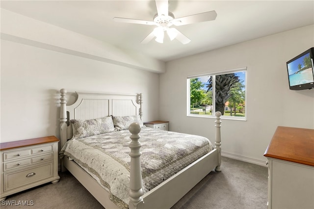 7839 Regal Heron Cir Unit 205, Naples, FL 34104 - bedroom featuring carpet flooring, ceiling fan, and baseboards