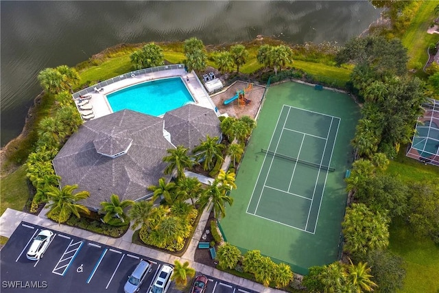 12839 Oakpointe Cir, Fort Myers, FL 33912 - aerial view of a pool area
