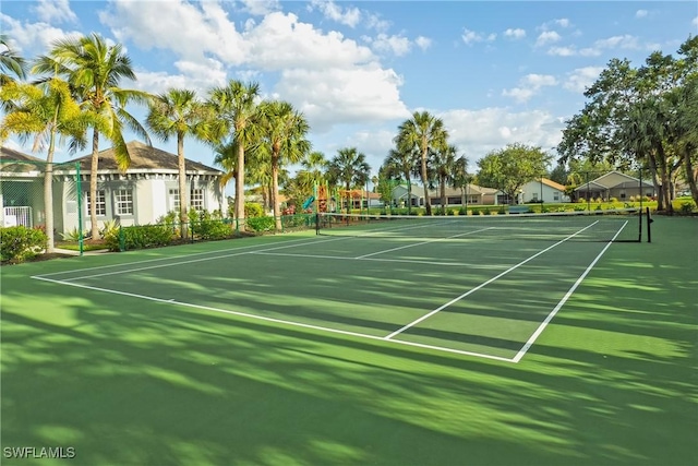 12839 Oakpointe Cir, Fort Myers, FL 33912 - view of tennis court