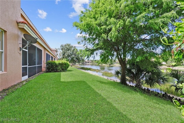 17504 Cherry Ridge Ln, Fort Myers, FL 33967 - view of green lawn featuring a water view