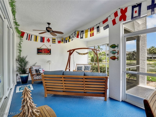 2110 Cay Lagoon Dr Unit 113, Naples, FL 34109 - bedroom with a textured ceiling and a textured wall