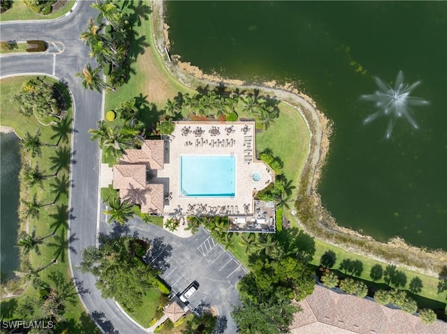 3471 Ballybridge Cir Unit 202, Bonita Springs, FL 34134 - aerial view of a pool