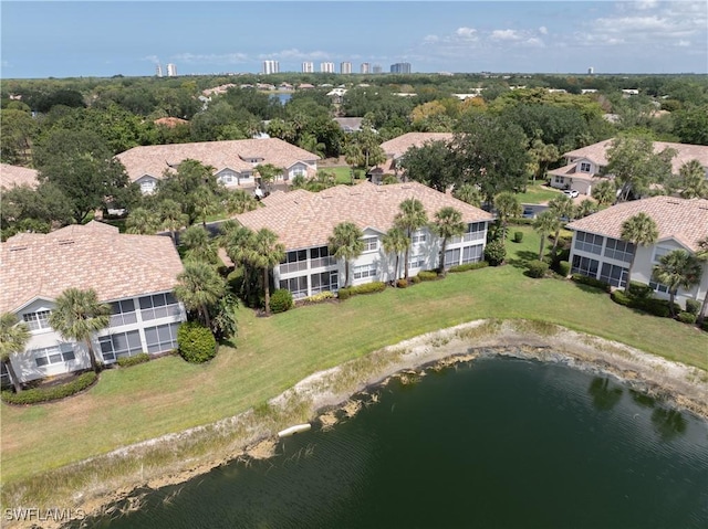 3471 Ballybridge Cir Unit 202, Bonita Springs, FL 34134 - aerial perspective of suburban area featuring a nearby body of water