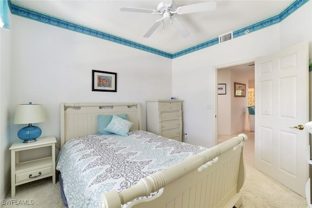 8315 Whisper Trace Way Unit C-102, Naples, FL 34114 - carpeted bedroom with a ceiling fan