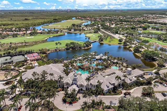 8315 Whisper Trace Way Unit C-102, Naples, FL 34114 - aerial view of residential area with a nearby body of water and a local golf course