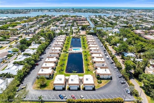 1155 Sandpiper St Unit G2, Naples, FL 34102 - aerial perspective of suburban area with a nearby body of water