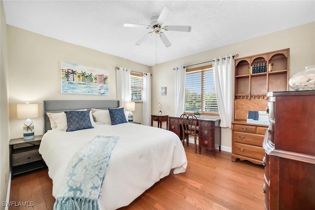 1155 Sandpiper St Unit G2, Naples, FL 34102 - bedroom with light wood finished floors and ceiling fan