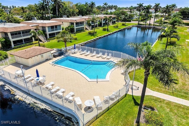 1155 Sandpiper St Unit G2, Naples, FL 34102 - community pool with a water view
