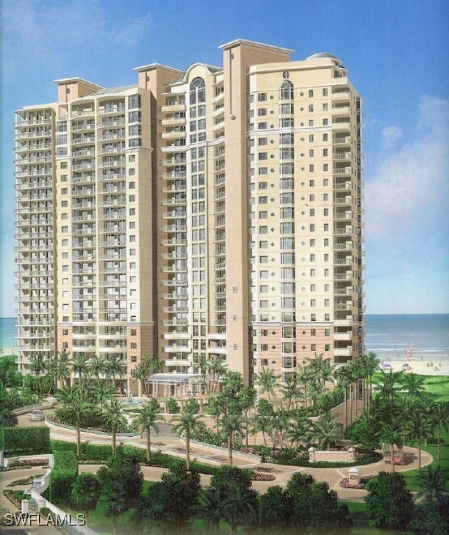 940 Cape Marco Dr Unit 1703, Marco Island, FL 34145 - view of apartment building / complex featuring a water view