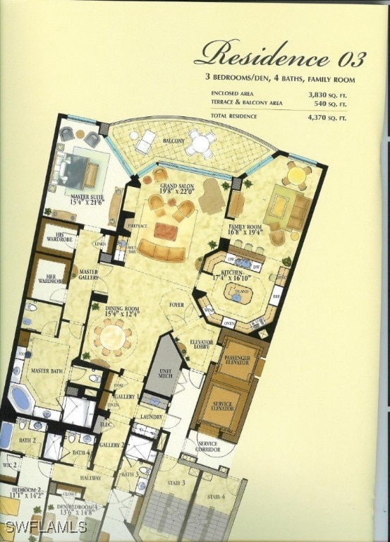 940 Cape Marco Dr Unit 1703, Marco Island, FL 34145 - room layout
