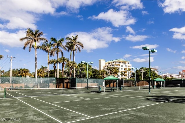 940 Cape Marco Dr Unit 1703, Marco Island, FL 34145 - view of tennis court with fence