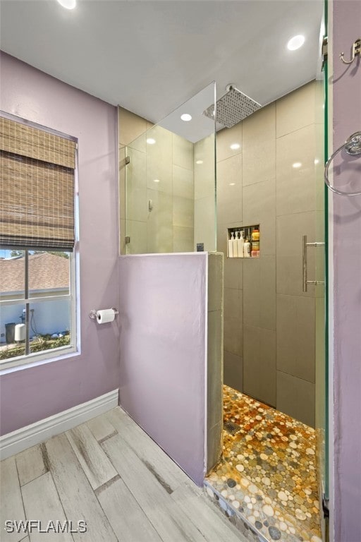8151 New Jersey Blvd, Fort Myers, FL 33967 - bathroom with tiled shower and recessed lighting