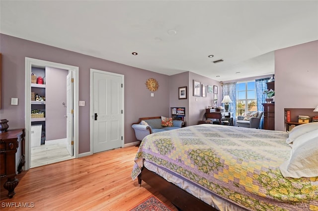 8151 New Jersey Blvd, Fort Myers, FL 33967 - bedroom with light wood-type flooring, recessed lighting, and baseboards
