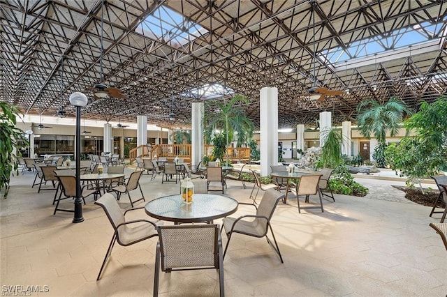 view of patio / terrace with a pergola
