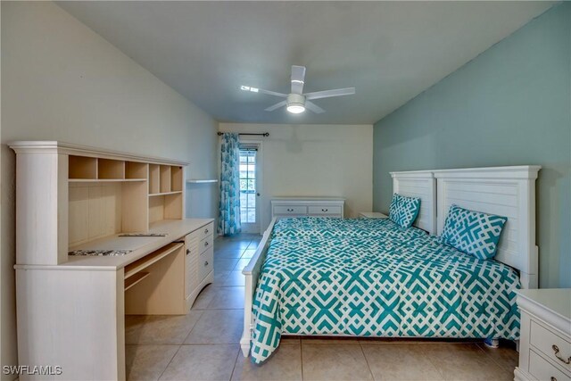 3914 SW 8th Ct Unit 103, Cape Coral, FL 33914 - bedroom featuring light tile patterned flooring and ceiling fan