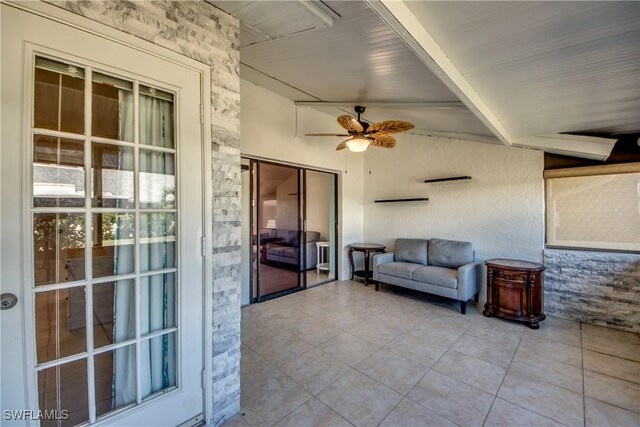 3914 SW 8th Ct Unit 103, Cape Coral, FL 33914 - sunroom / solarium featuring beamed ceiling