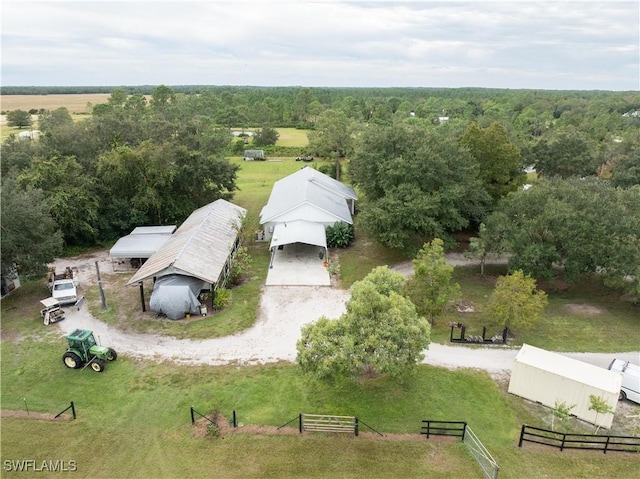 1291 S Swinging Trl, Labelle, FL 33935 - overview of rural landscape featuring a forest