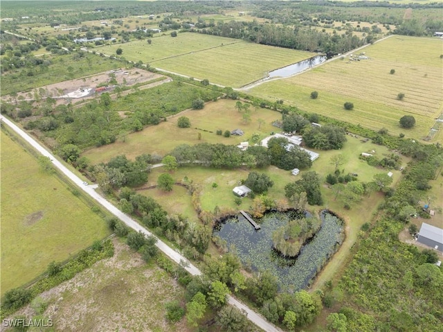 1291 S Swinging Trl, Labelle, FL 33935 - aerial view of property's location with rural landscape and abundant farmland
