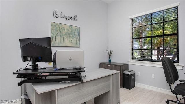 7874 Bucks Run Dr, Naples, FL 34120 - office featuring baseboards and light wood-style flooring