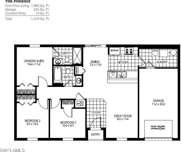 317 Broward Ave, Lehigh Acres, FL 33974 - property floor plan