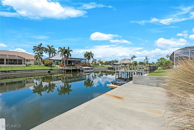 208 SW 15th St, Cape Coral, FL 33991 - dock featuring a water view and a residential view