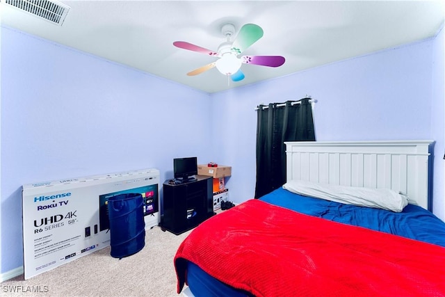 869/871 Eisenhower Blvd, Lehigh Acres, FL 33974 - bedroom featuring carpet and a ceiling fan