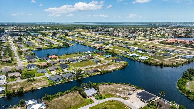 2912 SW 1st Ter, Cape Coral, FL 33991 - aerial view of residential area featuring a nearby body of water