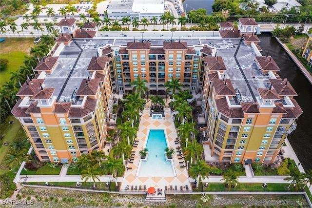 2825 Palm Beach Blvd Unit 203, Fort Myers, FL 33916 - drone / aerial view of a pool area