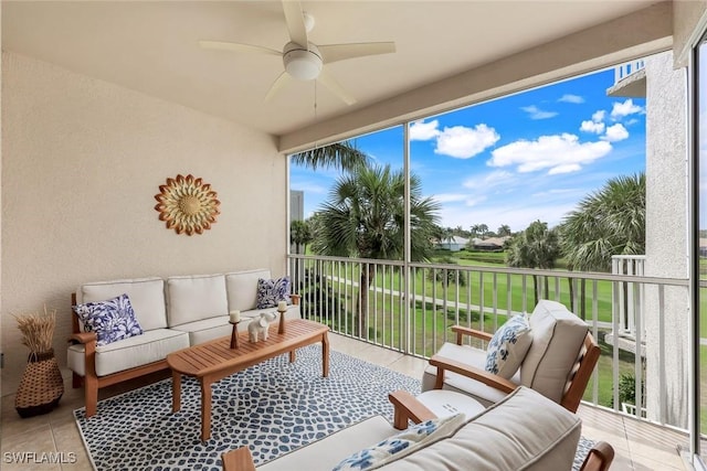 view of sunroom / solarium