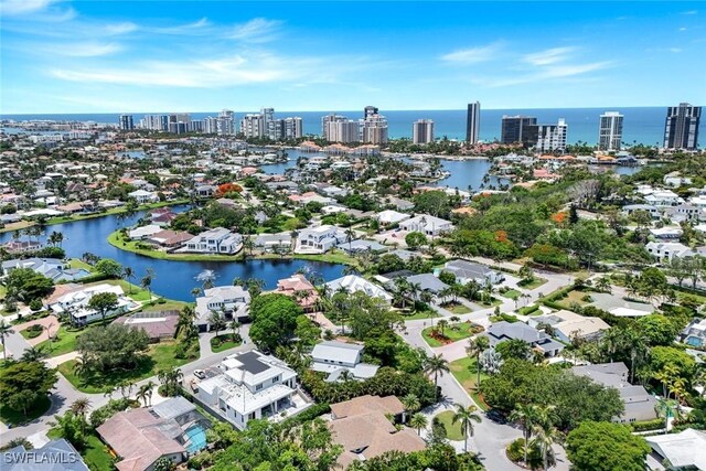 541 Whispering Pine Ct, Naples, FL 34103 - view of urban area featuring a large body of water and nearby suburban area