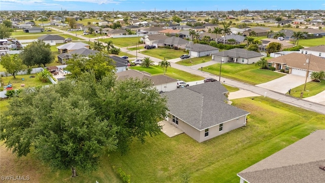 aerial view of residential area