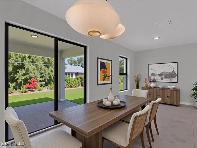 23206 Fitzpatrick Ave, Port Charlotte, FL 33980 - dining room with recessed lighting and baseboards