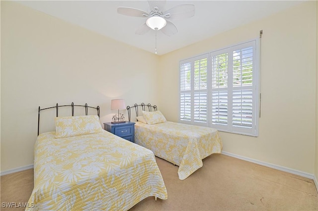 14971 Vista View Way Unit 1003, Fort Myers, FL 33919 - carpeted bedroom featuring baseboards and ceiling fan