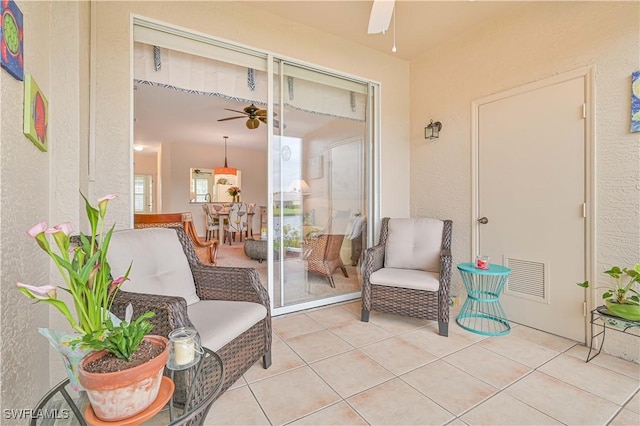 14971 Vista View Way Unit 1003, Fort Myers, FL 33919 - view of patio featuring a ceiling fan