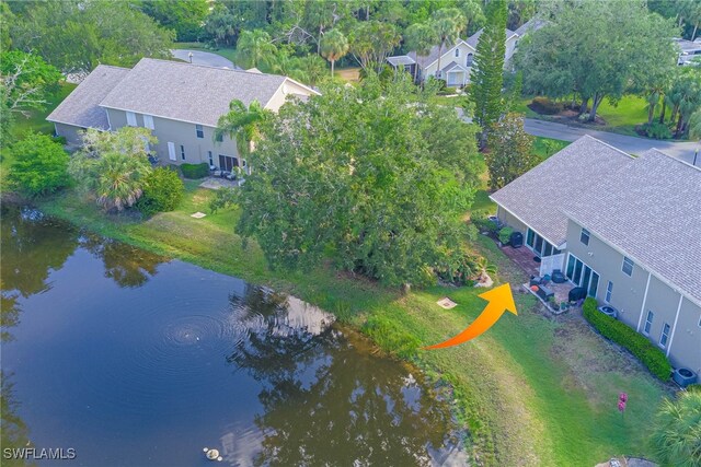 20010 Wolfel Trl, Estero, FL 33928 - aerial view of property and surrounding area featuring a nearby body of water