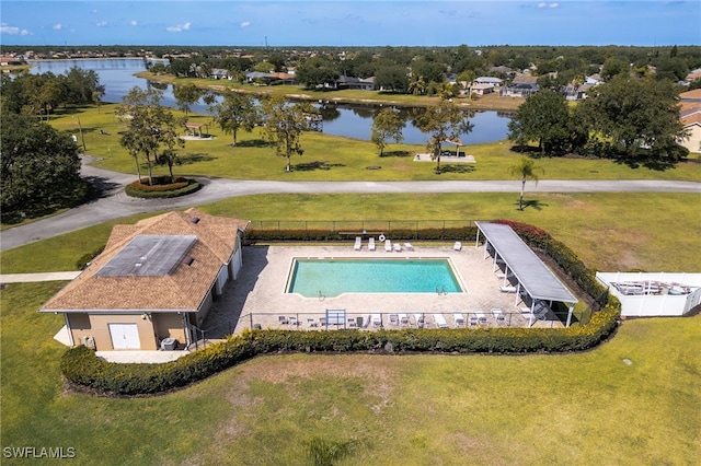3272 Red Blush Way, Naples, FL 34120 - aerial view of a large body of water and a pool area
