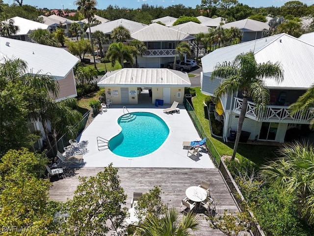 950 Moody Rd Unit 111, North Fort Myers, FL 33903 - community pool with a patio and a residential view