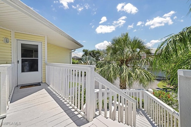 950 Moody Rd Unit 111, North Fort Myers, FL 33903 - wooden deck featuring a water view