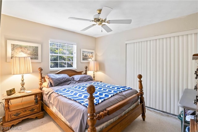 12206 Boat Shell Dr, Matlacha Isles, FL 33991 - bedroom featuring carpet and a ceiling fan