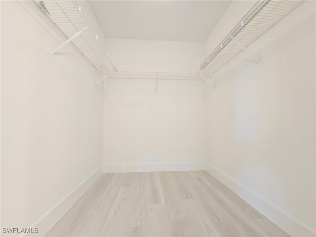 687 Grove Dr, Naples, FL 34120 - walk in closet with light wood-style flooring