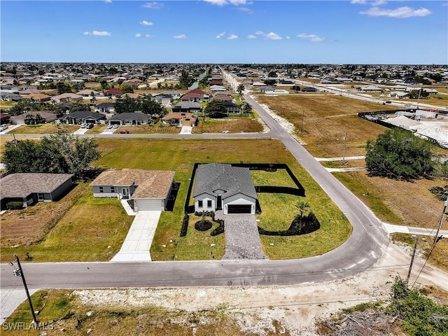 aerial perspective of suburban area