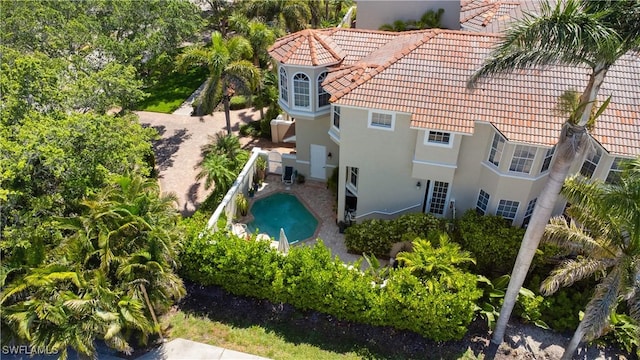 838 9th Ave S Unit 106, Naples, FL 34102 - view from above of property with a pool