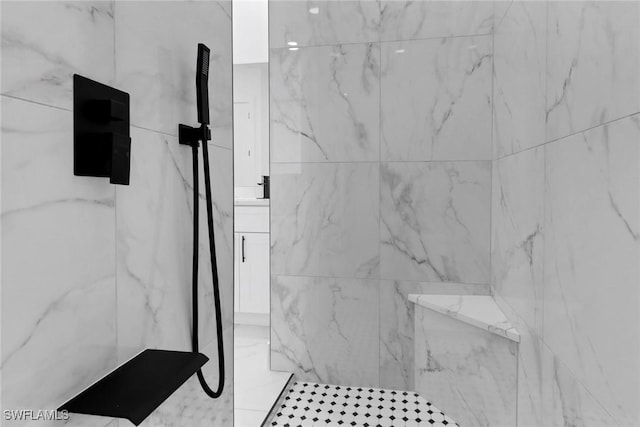 2712 58th St W, Lehigh Acres, FL 33971 - full bath featuring a marble finish shower