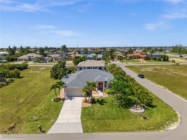 aerial perspective of suburban area