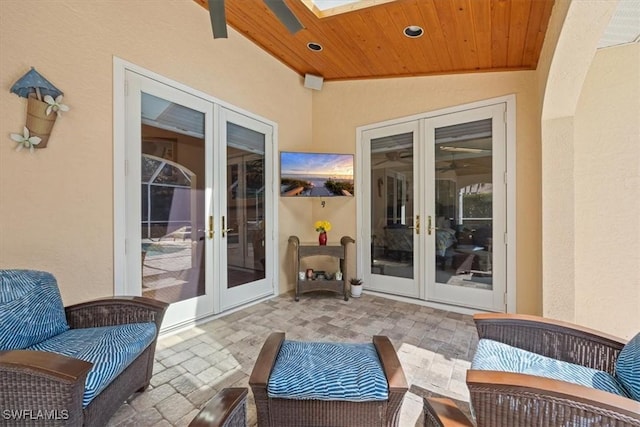 600 Port Side Dr, Naples, FL 34103 - view of patio / terrace featuring french doors