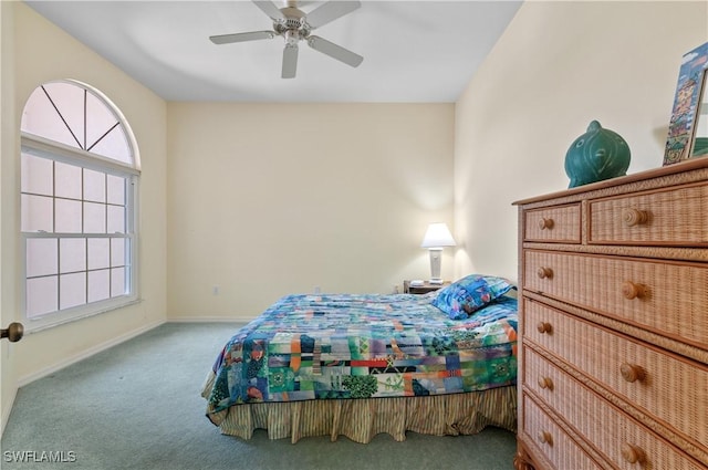 2116 Paget Cir Unit 1, Naples, FL 34112 - carpeted bedroom featuring baseboards and a ceiling fan
