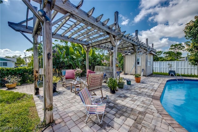 5905 Untermeyer Ct, North Fort Myers, FL 33903 - view of patio / terrace featuring a pergola