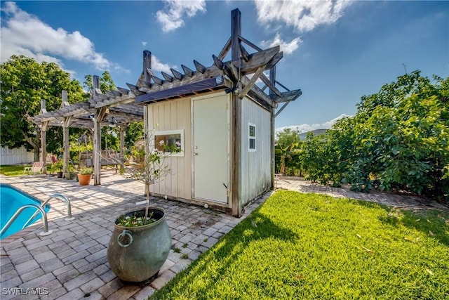 5905 Untermeyer Ct, North Fort Myers, FL 33903 - view of shed with a pergola