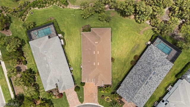9284 Cormorant Dr, Naples, FL 34120 - aerial view of a pool area